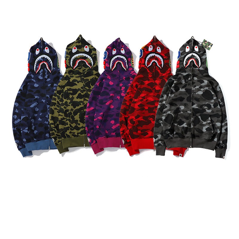 Bape Classic Hoodie 5 Colors Blue Green Purple Red Grey M-3XL B15XC6323